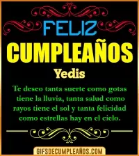 GIF Frases de Cumpleaños Yedis